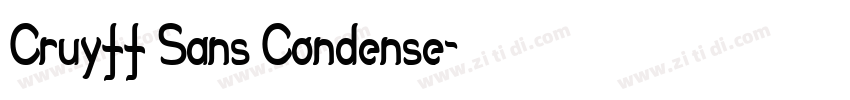 Cruyff Sans Condense字体转换